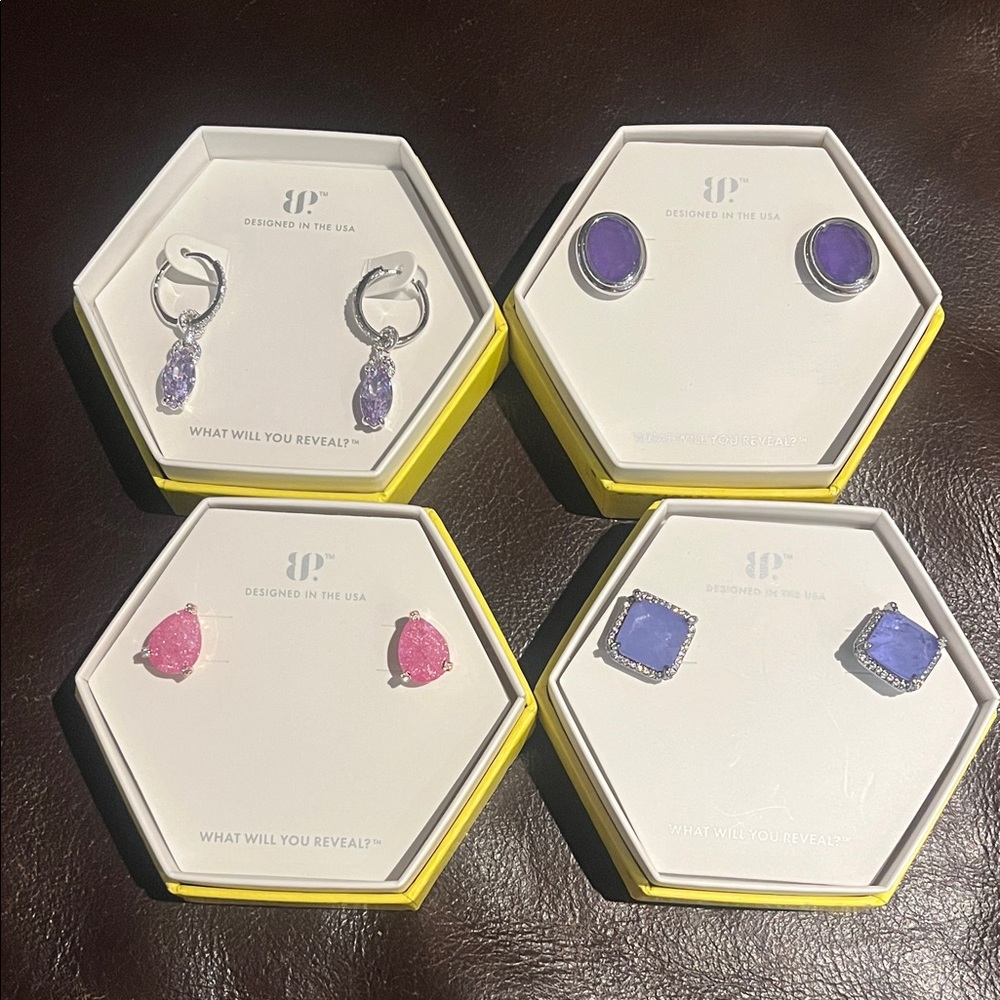 Bomb Party- 4 pair earrings